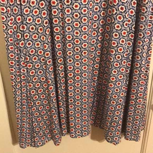 Style and Co. blue and red print dress size 1X - Picture 3 of 6